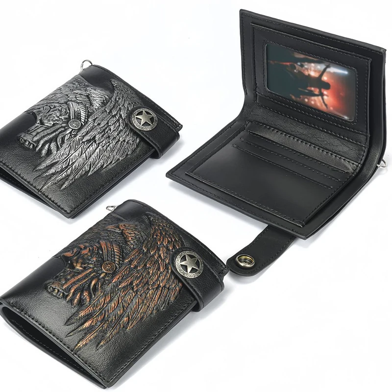 carteira-masculina-de-couro-pu-com-caveira-punk-rock-carteira-clutch-com-corrente-de-metal-destacavel-carteira-dobravel-com-clipe-para-dinheiro-e-porta-notas