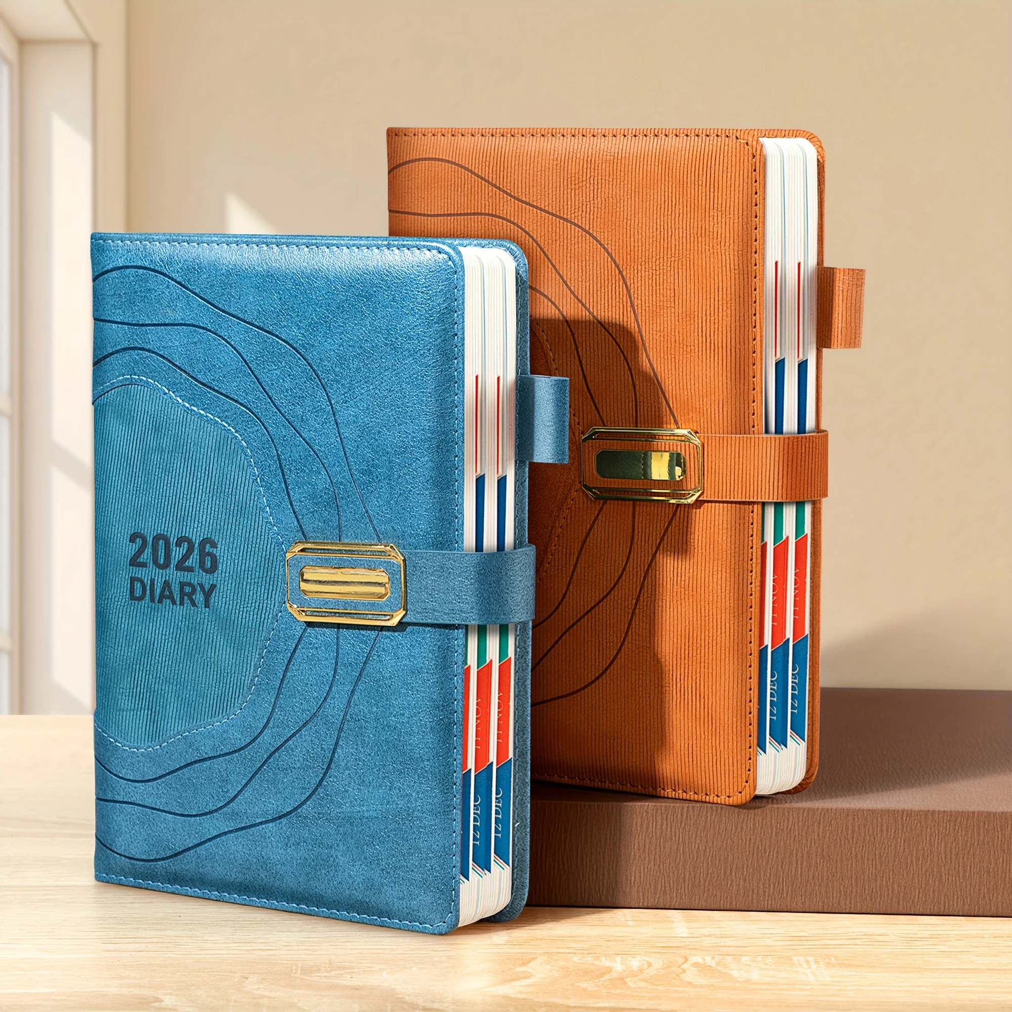 دفتر تخطيط 2026، دفتر ملاحظات - تخطيط احترافي، صفحات يومية جريئة وغطاء صلب معزز - تصميم أنيق، دفتر تخطيط