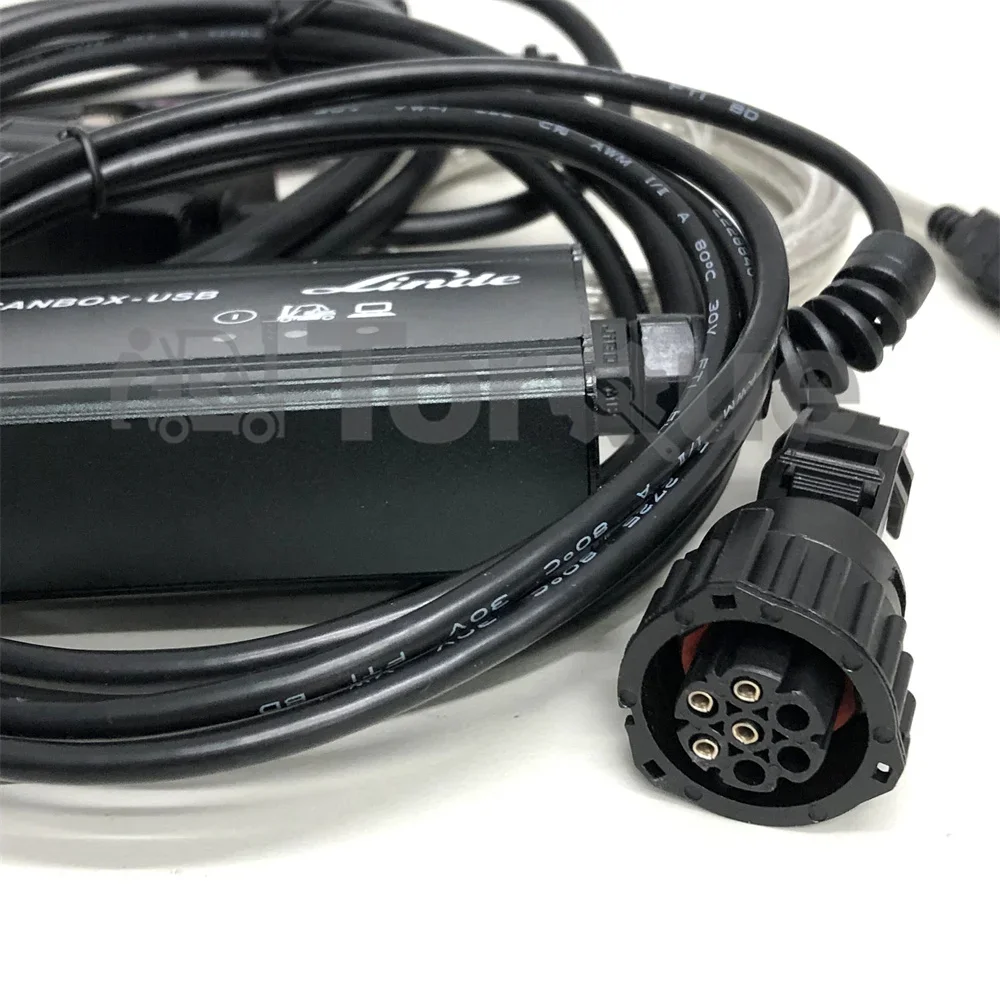 for LINDE LSG Linde service guide Forklift Truck Diagnostic Tool Linde Canbox Doctor Diagnostic scanner+Toughbook CF53 laptop