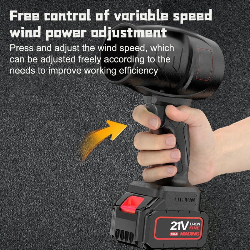 منفاخ مروحة توربو جيت بدون فرش من آلهة؛ موزع غبار كهربائي محمول باليد.