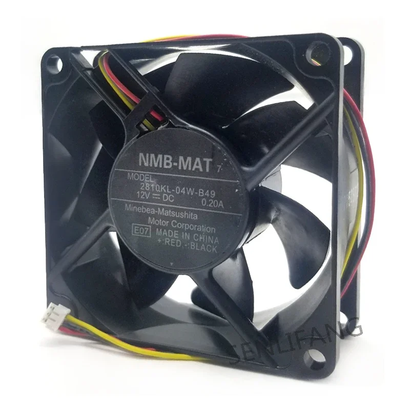 

for 2810KL-04W-B49 E08 12V 0.20A 7cm 7025 3 wire projector fan