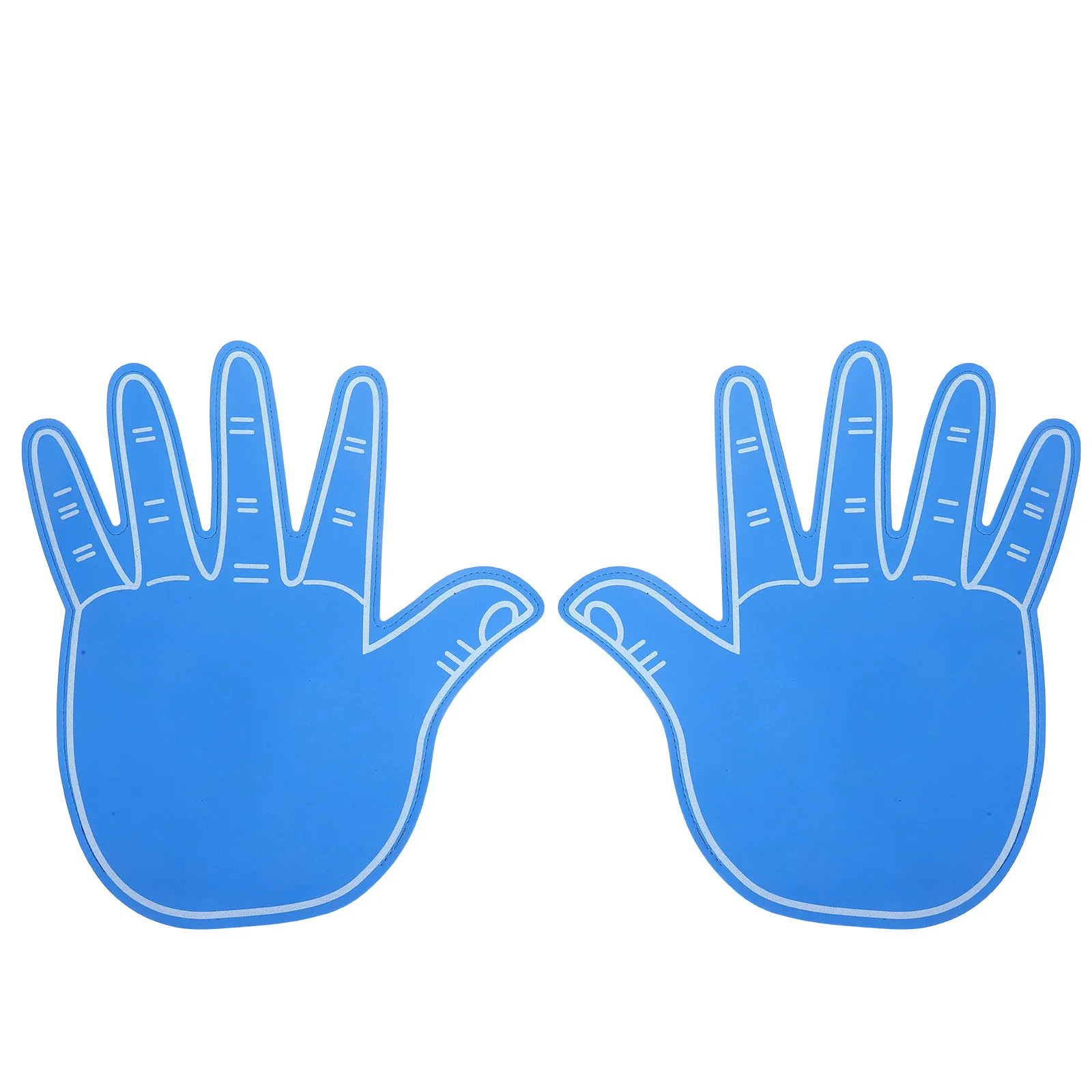 2Pcs Soft Eva Foam Giant Hand Cheer Props Eye-Catching Design Flexible Fingers for Cheerleading Sports Events Party Supplies