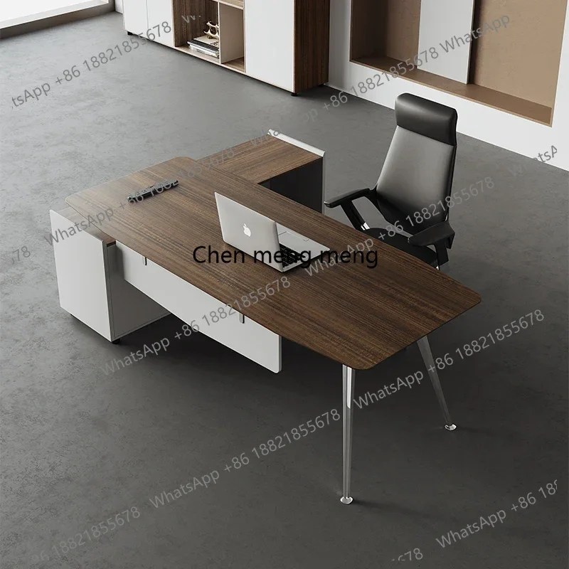 

Cabinent Modern Office Desk Storage Coded Lock L Shaped Computer Table Study Portable Executive Mesa Para Computador Home Office