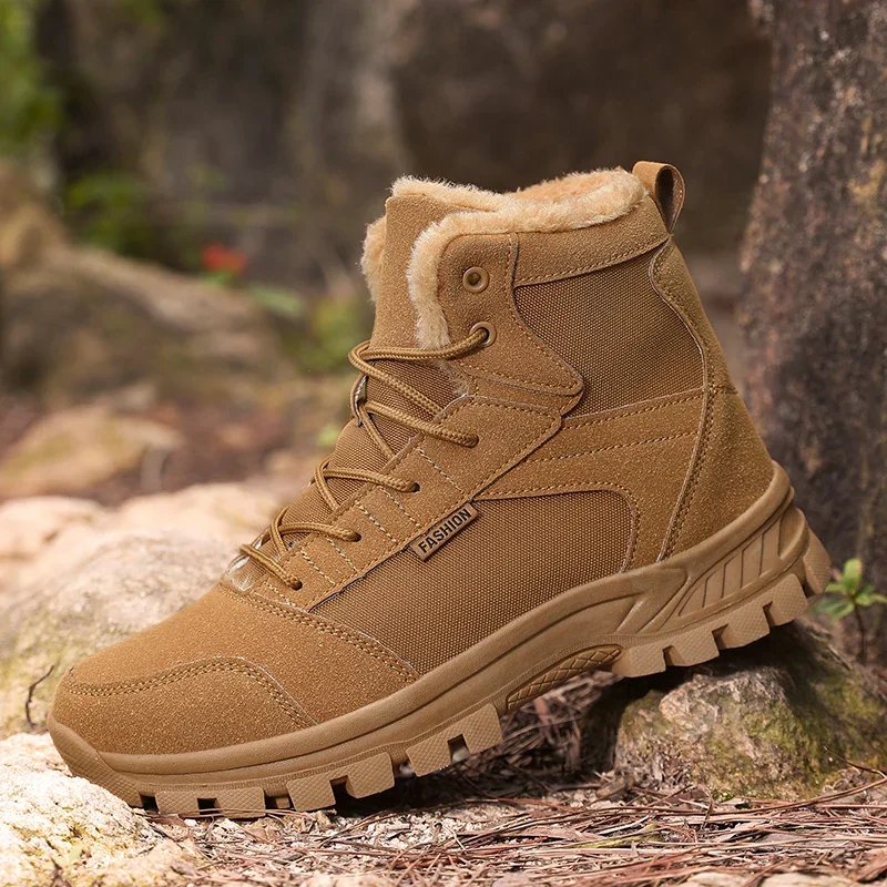 

Winter Men's Hiking Boots, Outdoor Men's Snow Boots, Warm and Anti-slip Hiking Shoes, Men's Work Boots,Men's Casual Sports Shoes