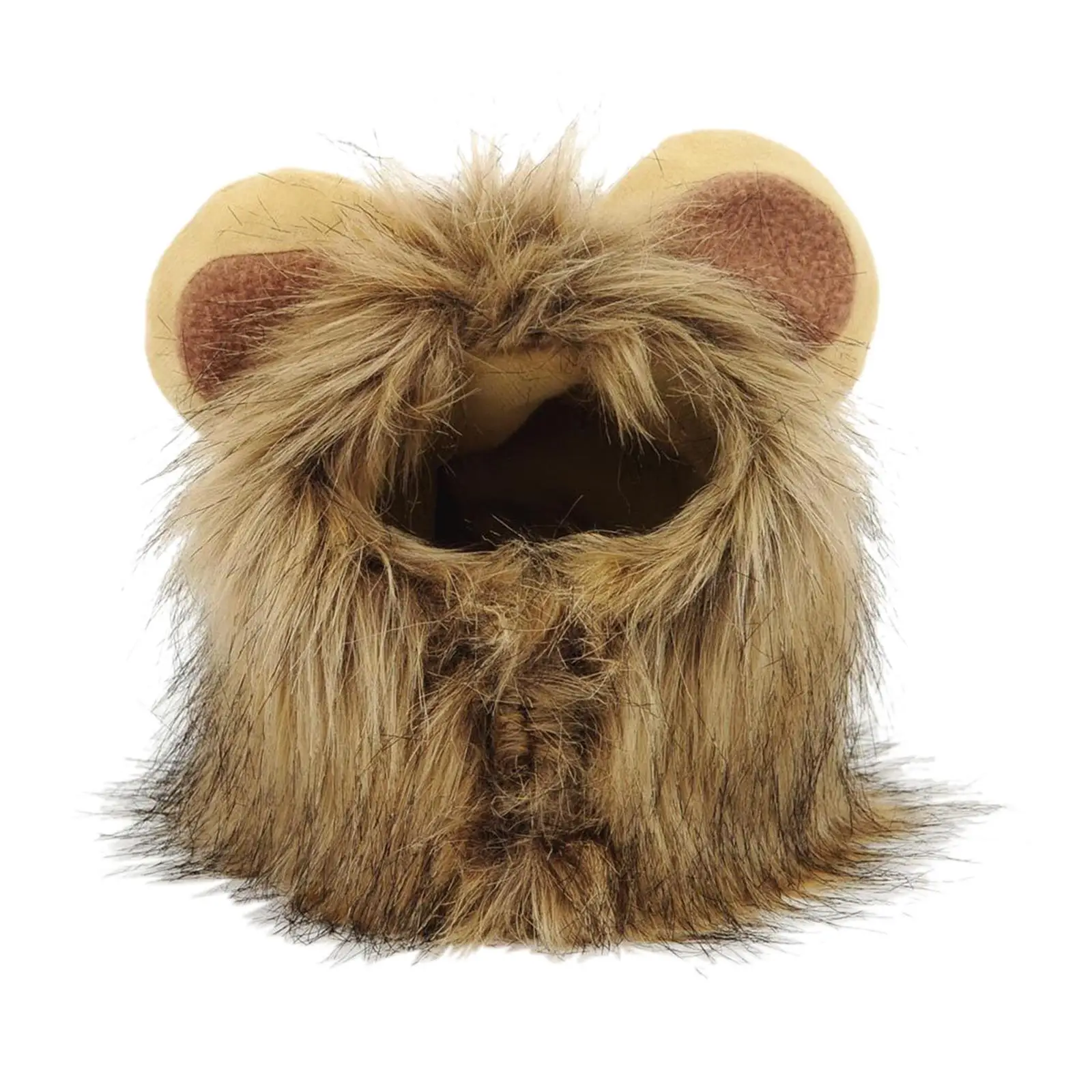 Lion Mane Headgear for Puppy Cats Cosplay Party Furry Warm Hat for Christmas Fun Lion Mane Headgear for Puppy Cats Cosplay Party Furry Warm Hat for Christmas Fun