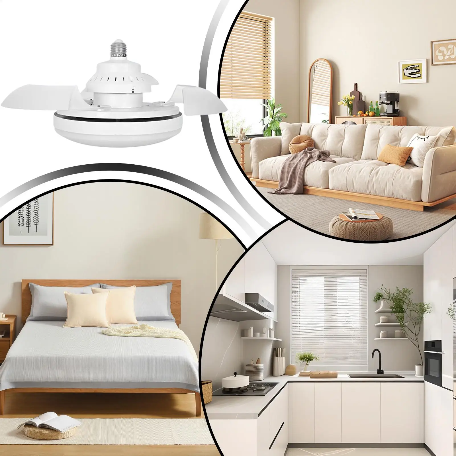 Ceiling Fan Lighting Modern Ceiling Fan Retractable LED Ceiling Fan With Lights Remote Home Quiet Invisible Fan Light for Indoor