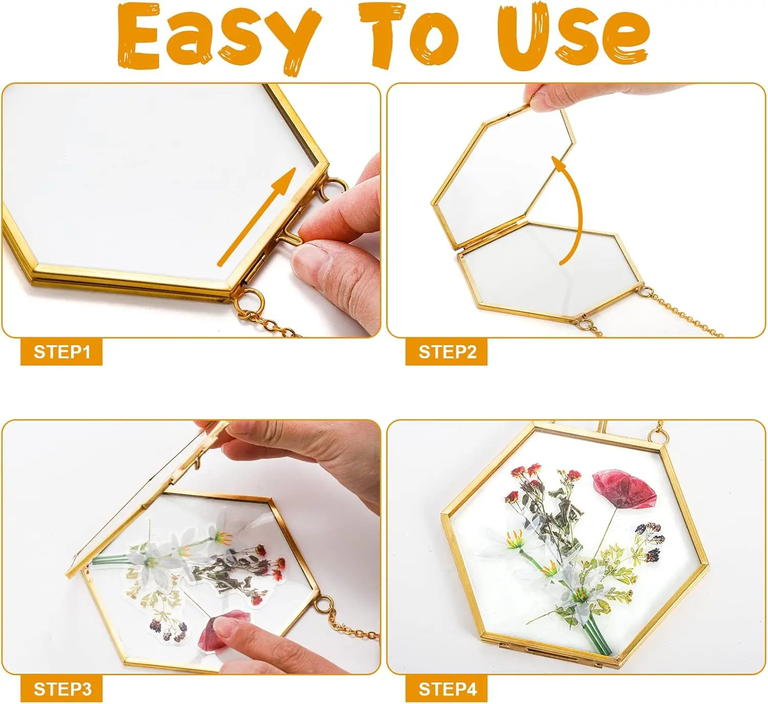 Double Glass Handmade Pressed Flower Frame