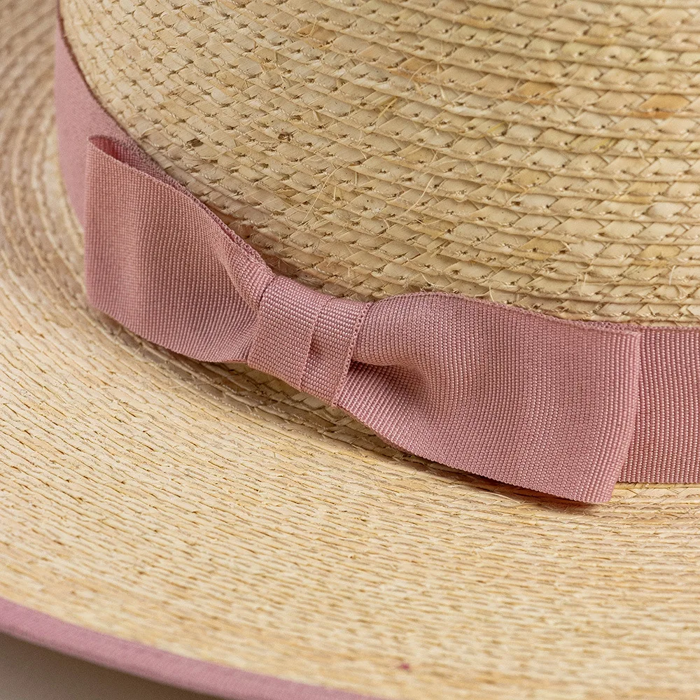 USPOP New Summer Sun Hats Natural Straw Fedoras Fashion Casual Bow Ribbon Hemming Palm Leaf Wide Brim Jazz Straw Hat