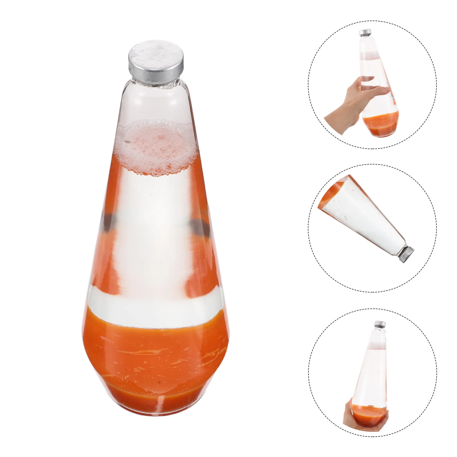 

Colorful Wax Bottle Replacement for Motion Lamps 9.43x3.54x3.54in Portable Craft Wax Liquid Jar Home Party Festival Decoration