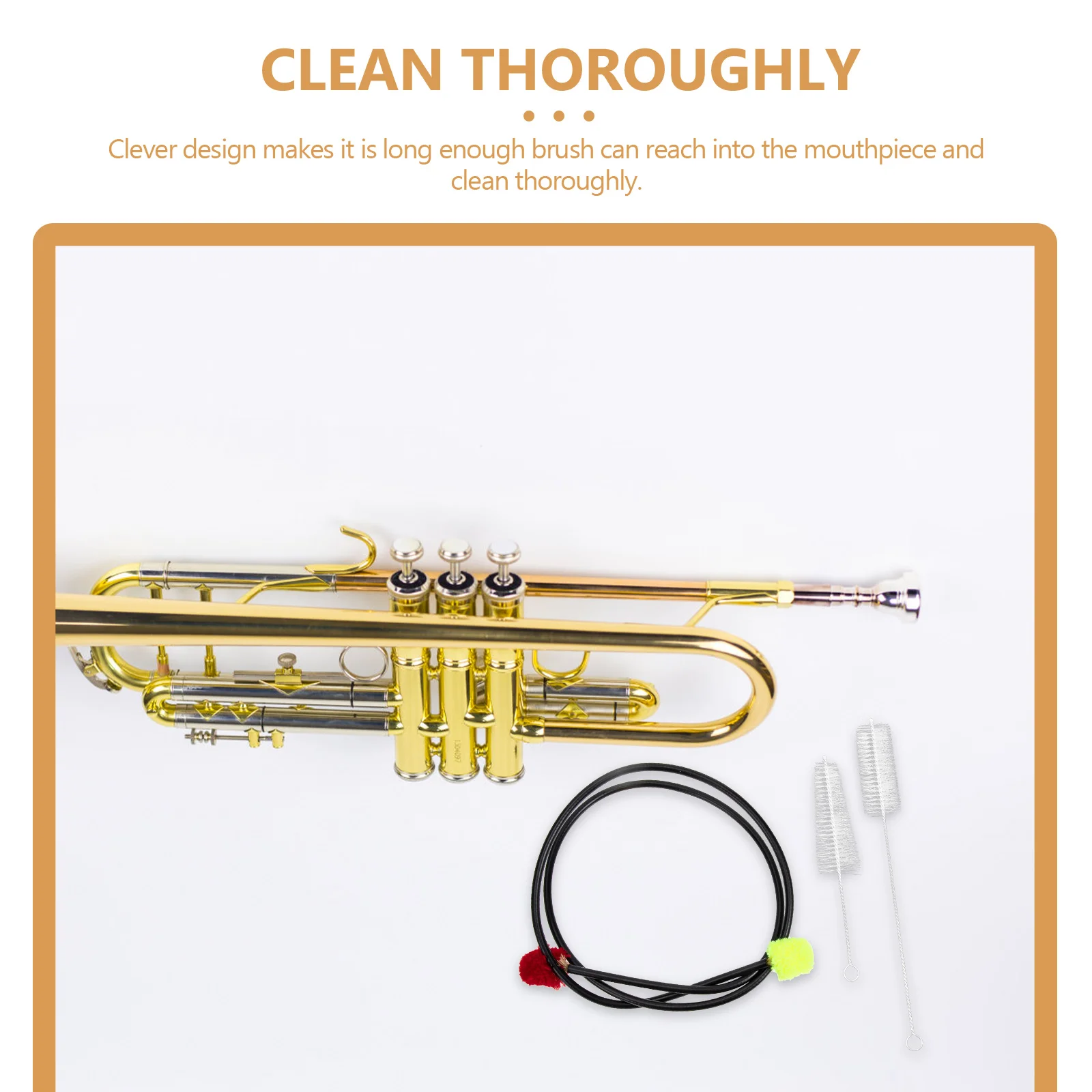 

Cleaning Instrument Wind Brush Set Musical Supply Instruments Durable Sound Hole