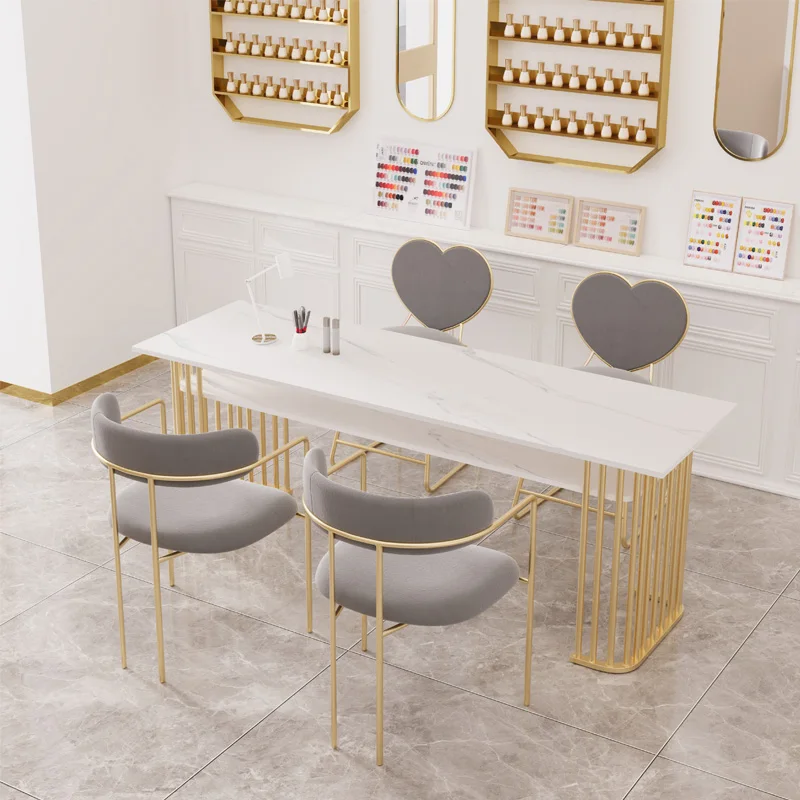 

Stickers Legs Nail Table Stand Professionals Designer Vacuum Nail Table Nordic Luxury Muebles De Salon De Belleza Furniture