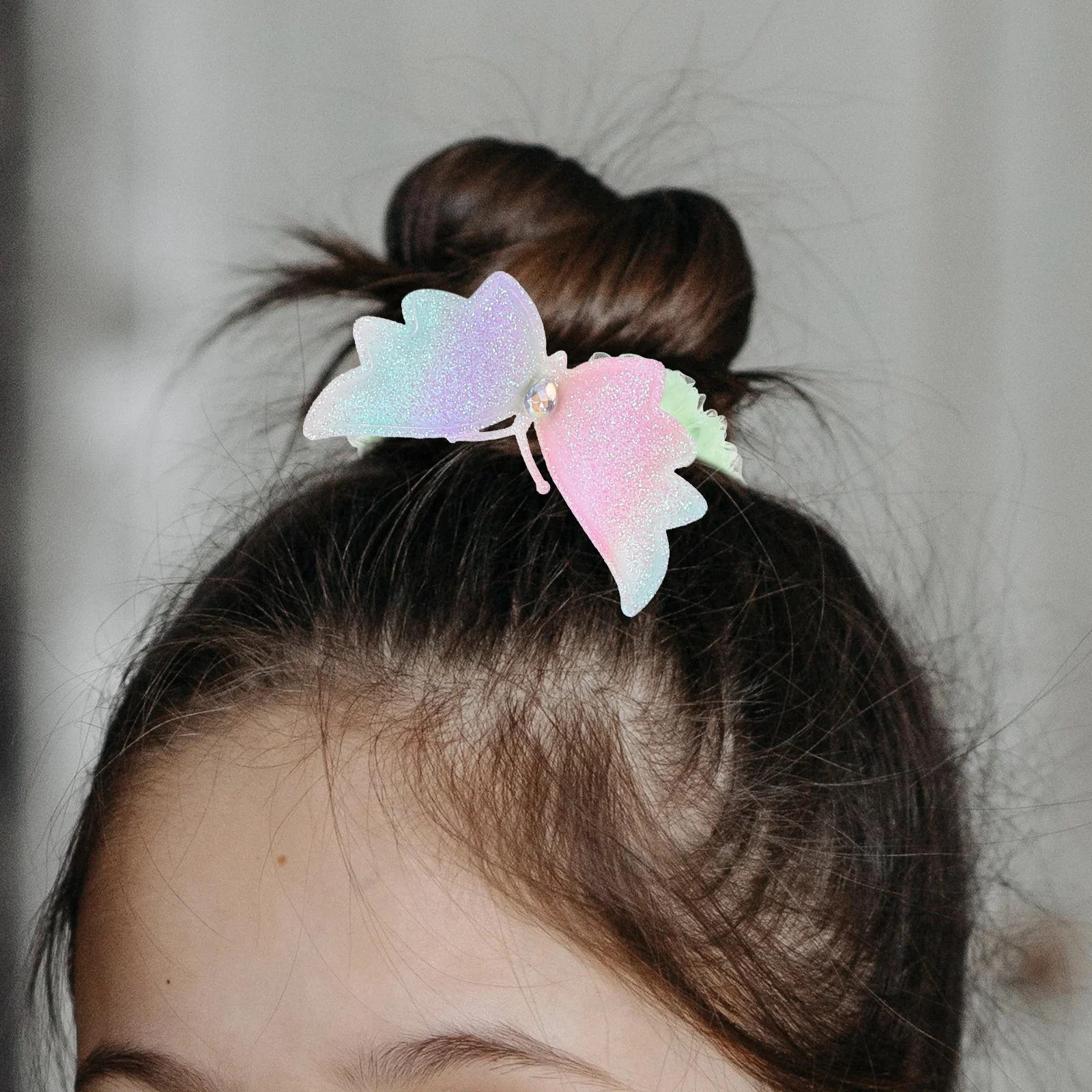 

5pcs Accessories Elastic Cute Ponytail Holders for Cute Hair Scrunchies Girls Toddler Women Hair Bows Scrunchies