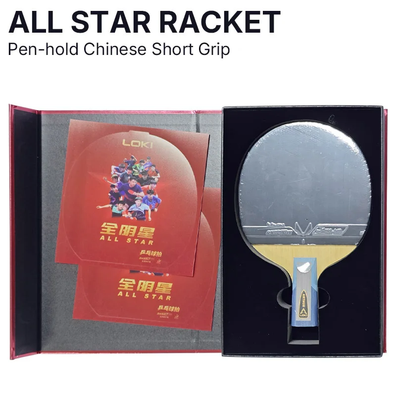 LOKI ARTHUR ALL STAR Professionele Tafeltennisbat 5 Hout 2 Basalt Carbon Tafeltennisracket Offensief Loop Snelle Aanvalspaddle