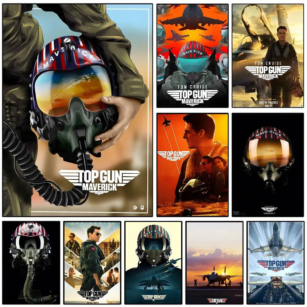 Top Gun Movie Maverick Helm, klassische Posterkunst mit Drucken, Zuhause, Schlafzimmer, Wohnzimmer, Dekoration, Geschenk