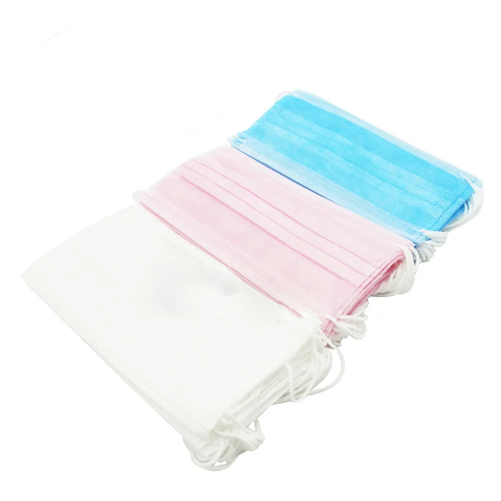 

40 Pcs Non woven Fabric Face Mask Small Size Odor Prevention Dust Protection Disposable Earloop Masks Premium Material