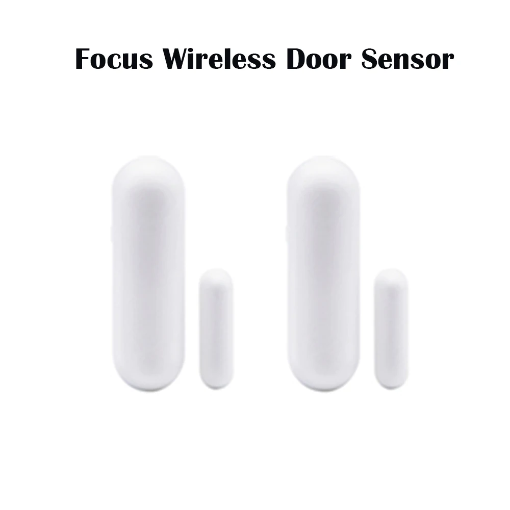 2pcs 433MHz/868MHz Focus Wireless Door Sensor Magnetic Contact Detector Open or Close Instant Detect Alarm with Tamper Switch