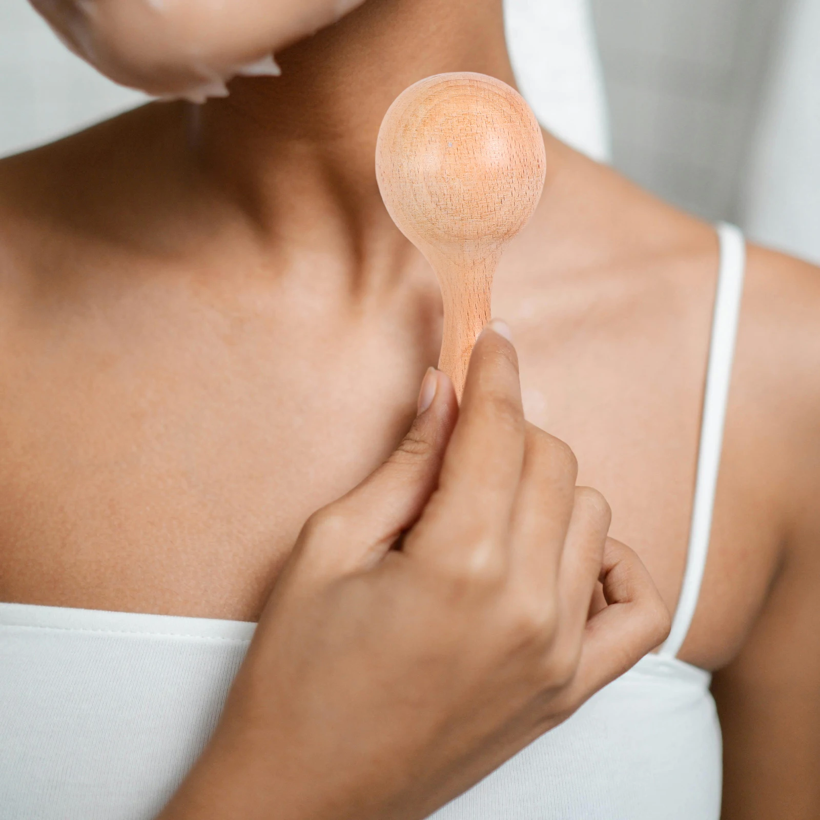 

2 шт. деревянная массажная палочка для облегчения всего тела, эргономичный дизайн, портативный ролик для мышц для ног, спины, шеи, лица, ручной инструмент