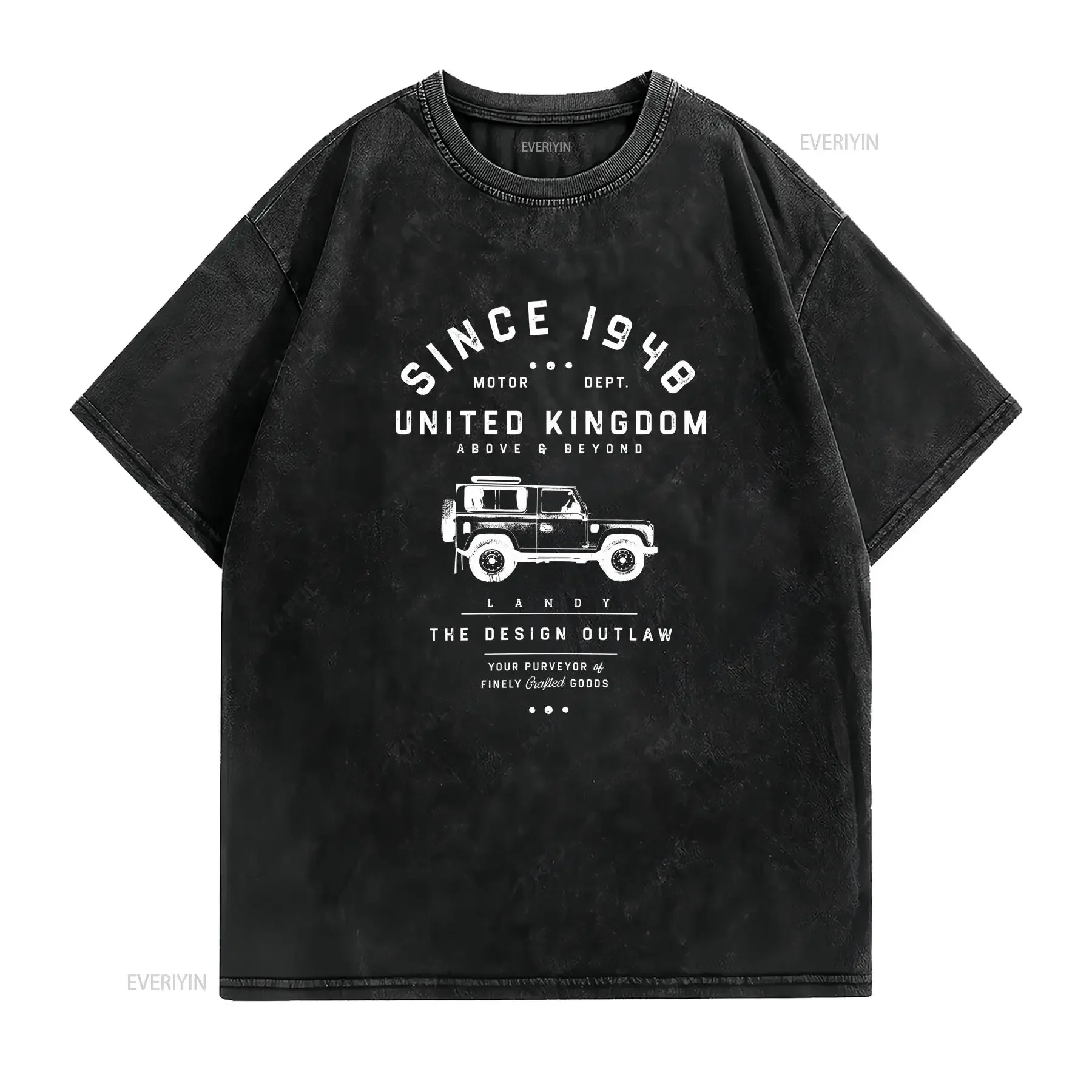 Landy Defender T Shirt Unique Vintage Clothing Classic British Car s For Him Her Birthday vintage Washed Stretched Unisex homme