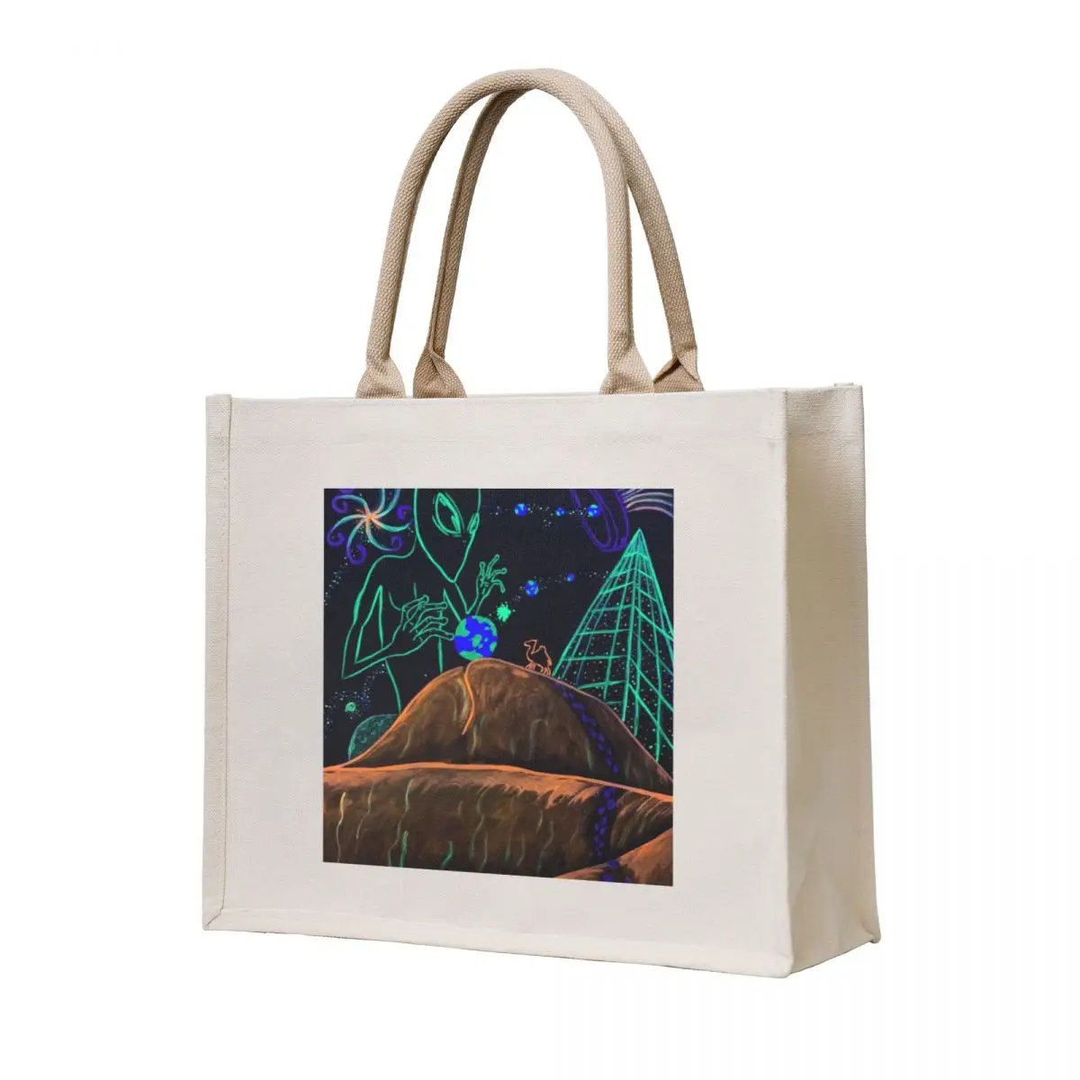 

Earth Assembly Line Tote Bag canvas tote bag custom canvas bag Shopper bags luxury women