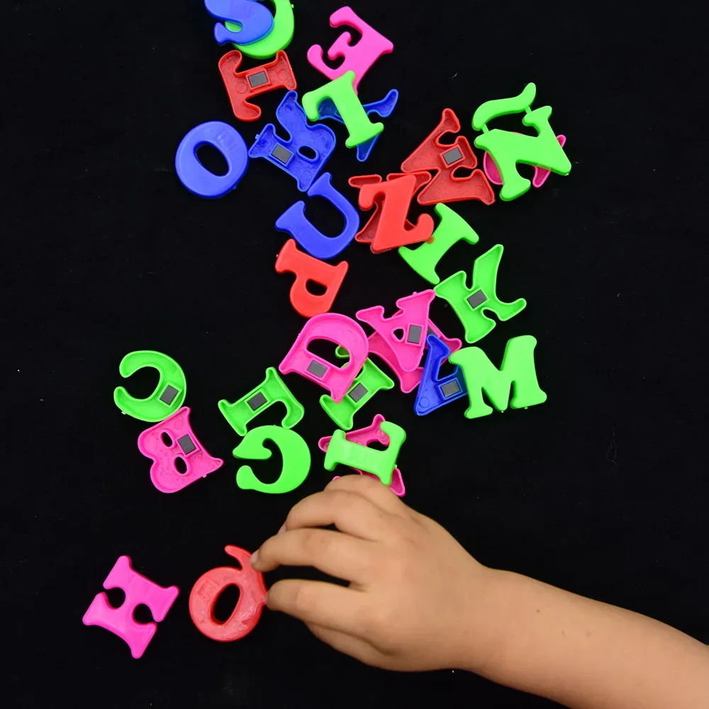 29Pcs/set Spanish Alphabet Plastic Refrigerator Magnets Colorful Cute Magnets for Decoration Kids Learn Education Toy Gifts