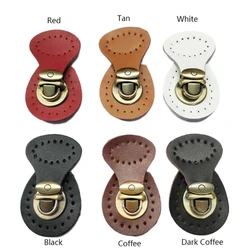 Artificial Leather Button Lock Bag Closure Buckle Clasp Fastener Replacement DIY Handbag Purse Sewing Accessories