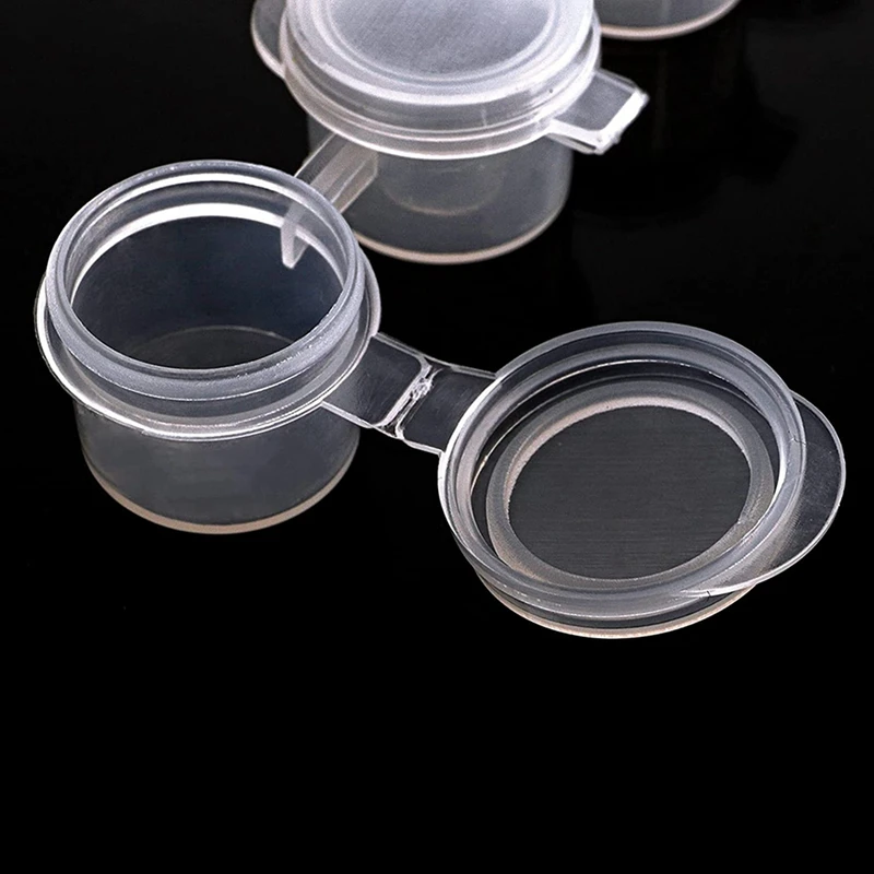 200 شريط أوعية طلاء، 300 وعاء 2 مل/0.07 أونصة أوعية أكواب طلاء فارغة مع أغطية، للفصول الدراسية واللوحات والمهرجانات الفنية