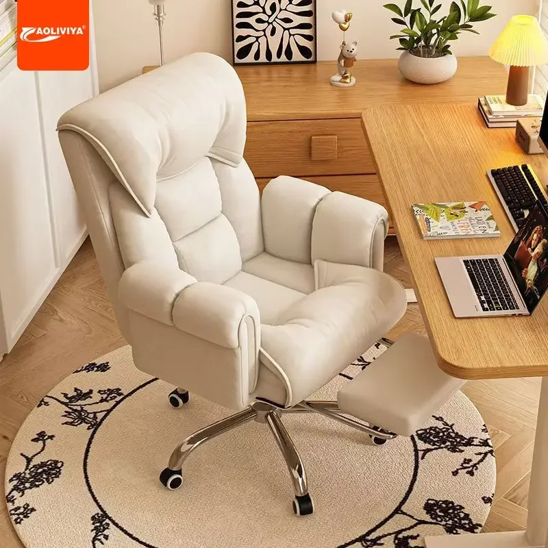 AOLIVIYA Computer Chair Comfortable Sedentary Office Chair Back Reclining Dormitory Lazy Sofa E-sports Live Stream Chair Bedroom