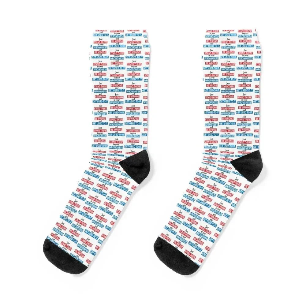 Just stand there in your wrongness- President Bartlet, The West Wing Socks summer hockey Girl'S Socks Men's