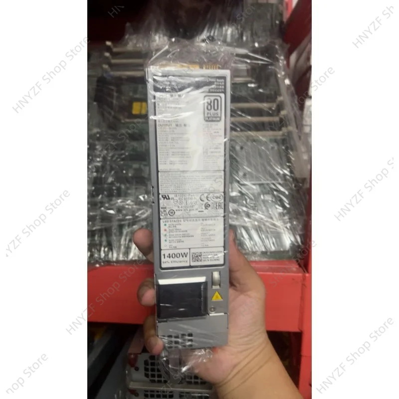 Used EMC 1400W Server Power Supply 01CW9G 80PLUS Platinum 94% Efficiency