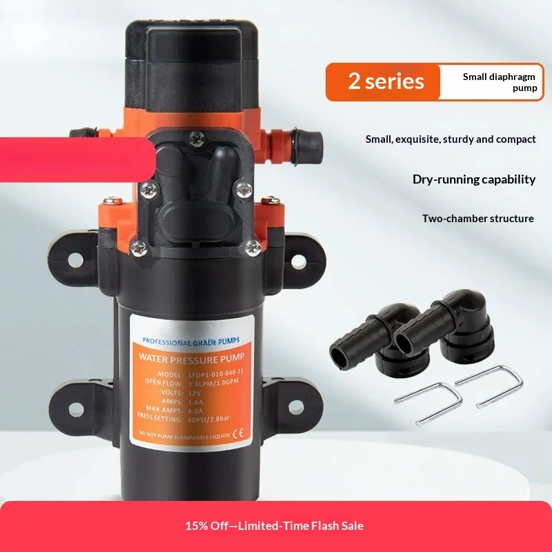 Mini Diaphragm Pump DC 12V Self Priming Booster Pump For Water Purifier Auto Start Stop