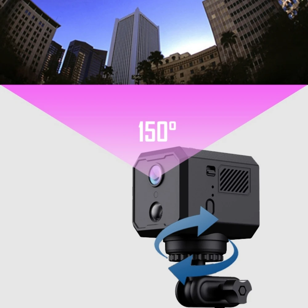 

Low Power Surveillance Camera 360° Automatic Rotation PlR Night Vision Motion Detection Alarm Push HD Camera Sport Security Prot