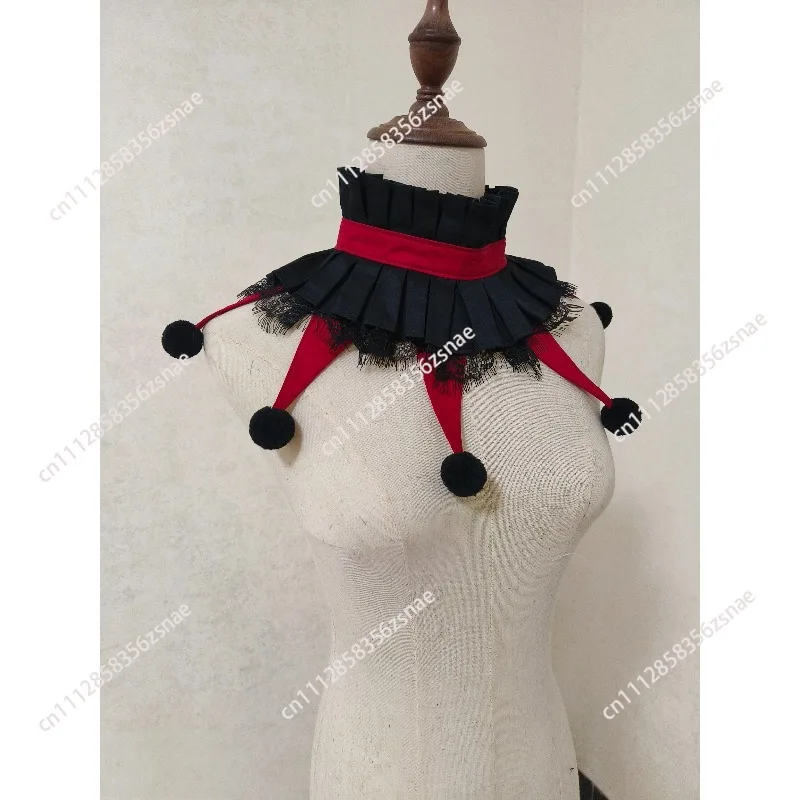 Original Halloween clown collar stage features wide collar fairy tale circus clown fake collar decoration