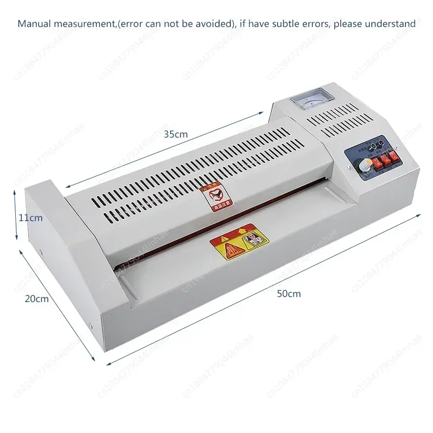 320A1 Level Adjustable Temperature Metal Laminator Hot and Cold A3 Photo A4 Laminating Machine for Office/Home 4 Rollers 320mm