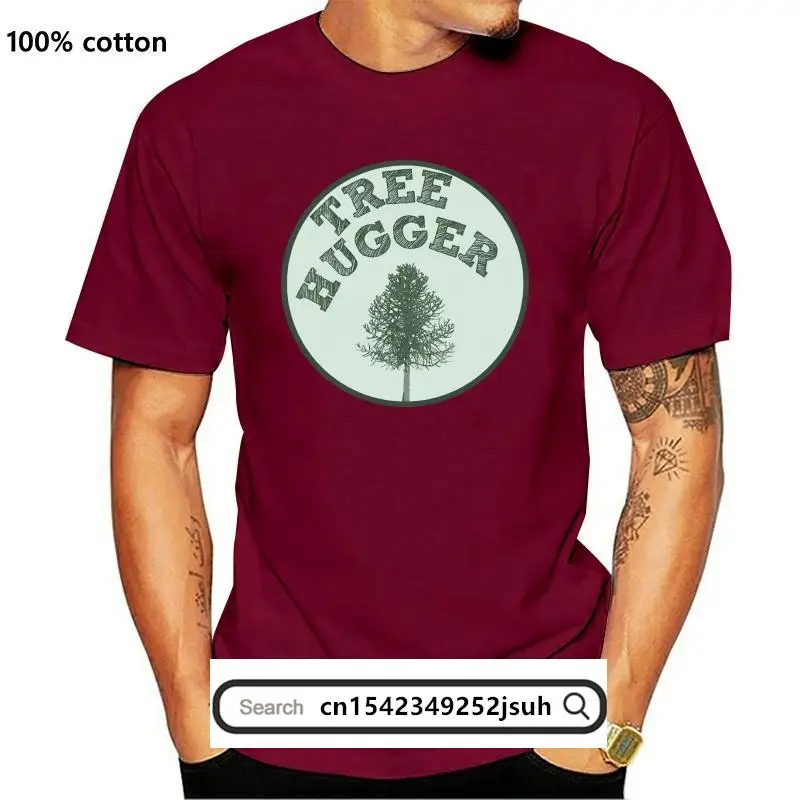 

New Tree Hugger T Shirt Top Vegan Earth Day Environmentalist Vegetarian Street Tee Shirt