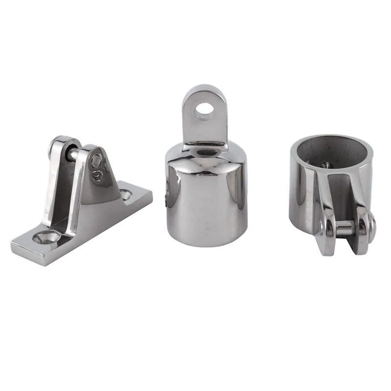 Boat Accessories Marine 316 Stainless Steel 4-Bow Bimini Top Boat Stainless Steel Fittings Marine Hardware Set Yacht Accessories