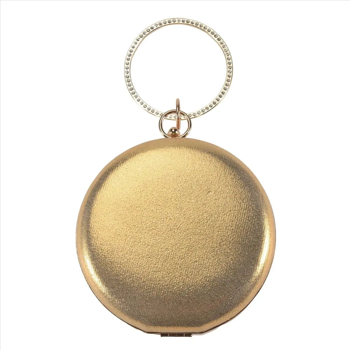 ABQR Женские вечерние сумки круглой формы с бриллиантами Простые клатчи Сумки на плечо с цепочкой Золотые