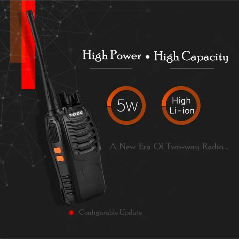 Baofeng BF-888S Walkie Talkie Two Way Radio UHF 400-470MHz 16CH BF888s Kids Walkie Talkie Ham Radios Transceiver BF888s Kids Toy