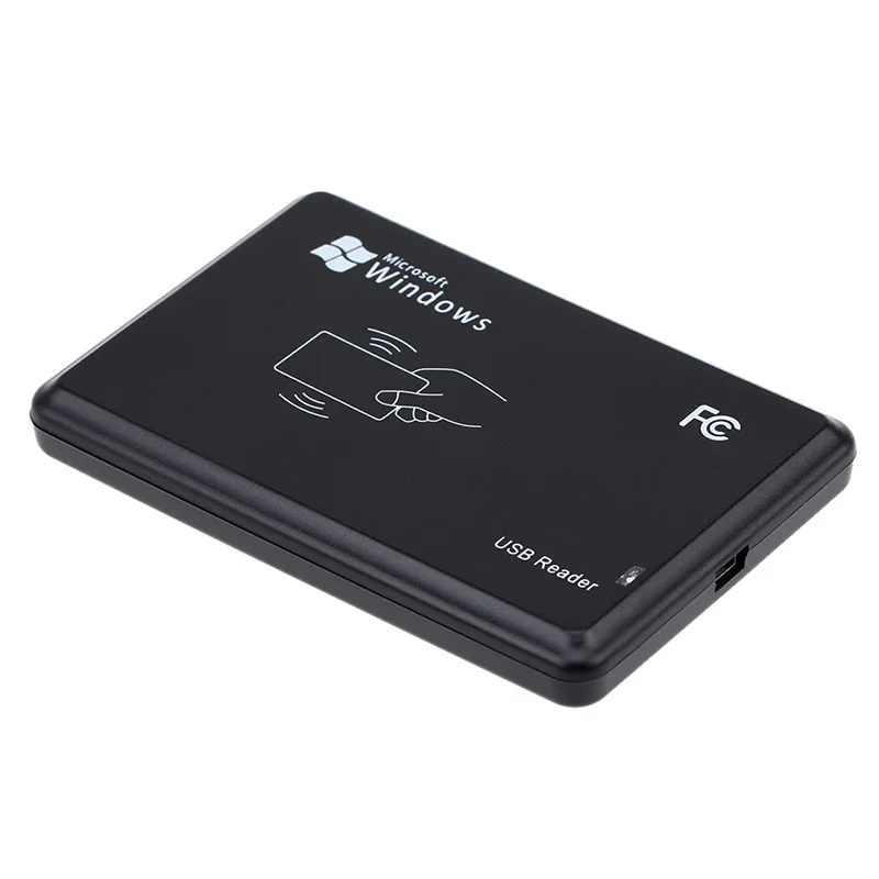 125KHz Black USB Proximity Sensor Smart rfid id Card Reader EM4100,EM4200,EM4305,T5577,or compatible cards/tags no need driver