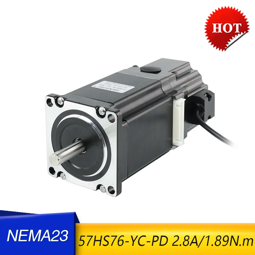 

1 PCS NEMA23 2 phase 4-Leads 189N.cm 76mm 57HS76 Permanent magnet Stepper Motor For 3D engraving machine