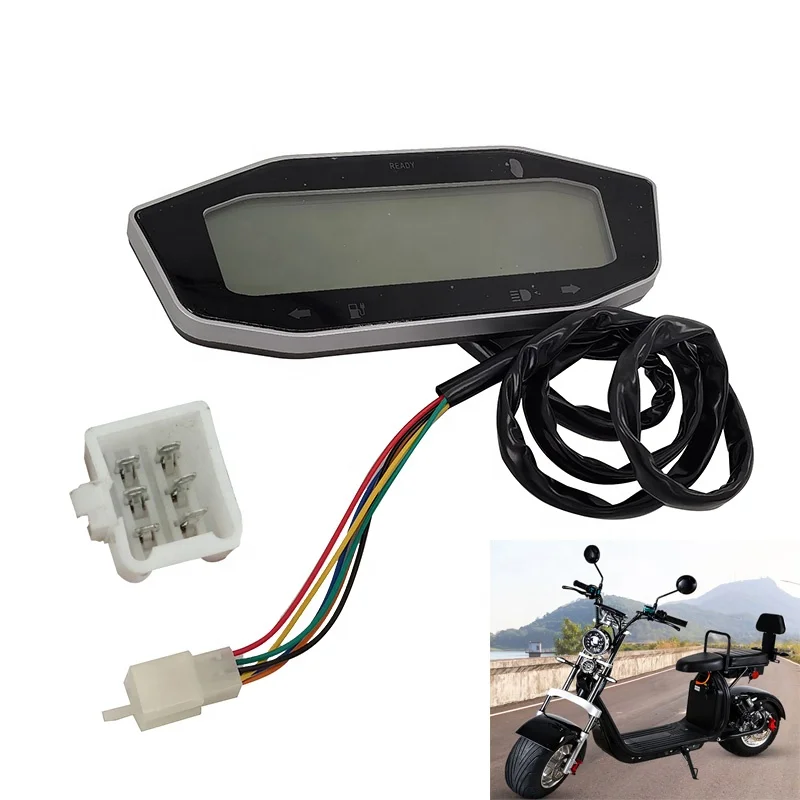 Electric Scooter 60V 72v Odometer Battery Power Display Speedometer Gear Meter for City Coco Scooter Scooter Accessories