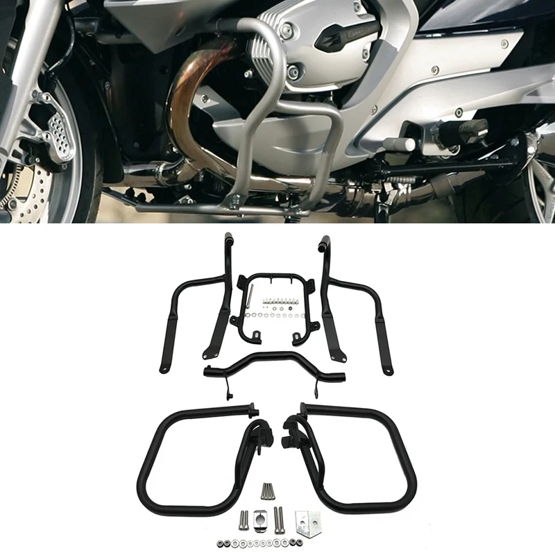 Motorcycle Rear Engine Guard Highway Rear Crash Bar Trunk Protection For BMW R1200RT R 1200 RT 2005-2013 2009 2010 2011 2012