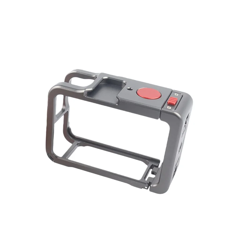 For DJI Action 6 Aluminum Alloy Rabbit Cage Expansion Frame Protective Case Cold Shoe Panoramic Action Camera Accessories