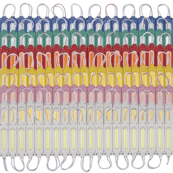 10 adet/grup enjeksiyon lens COB LED modülü ile su geçirmez LED arka ışık arka işareti kanal mektup DC12V 2W IP68