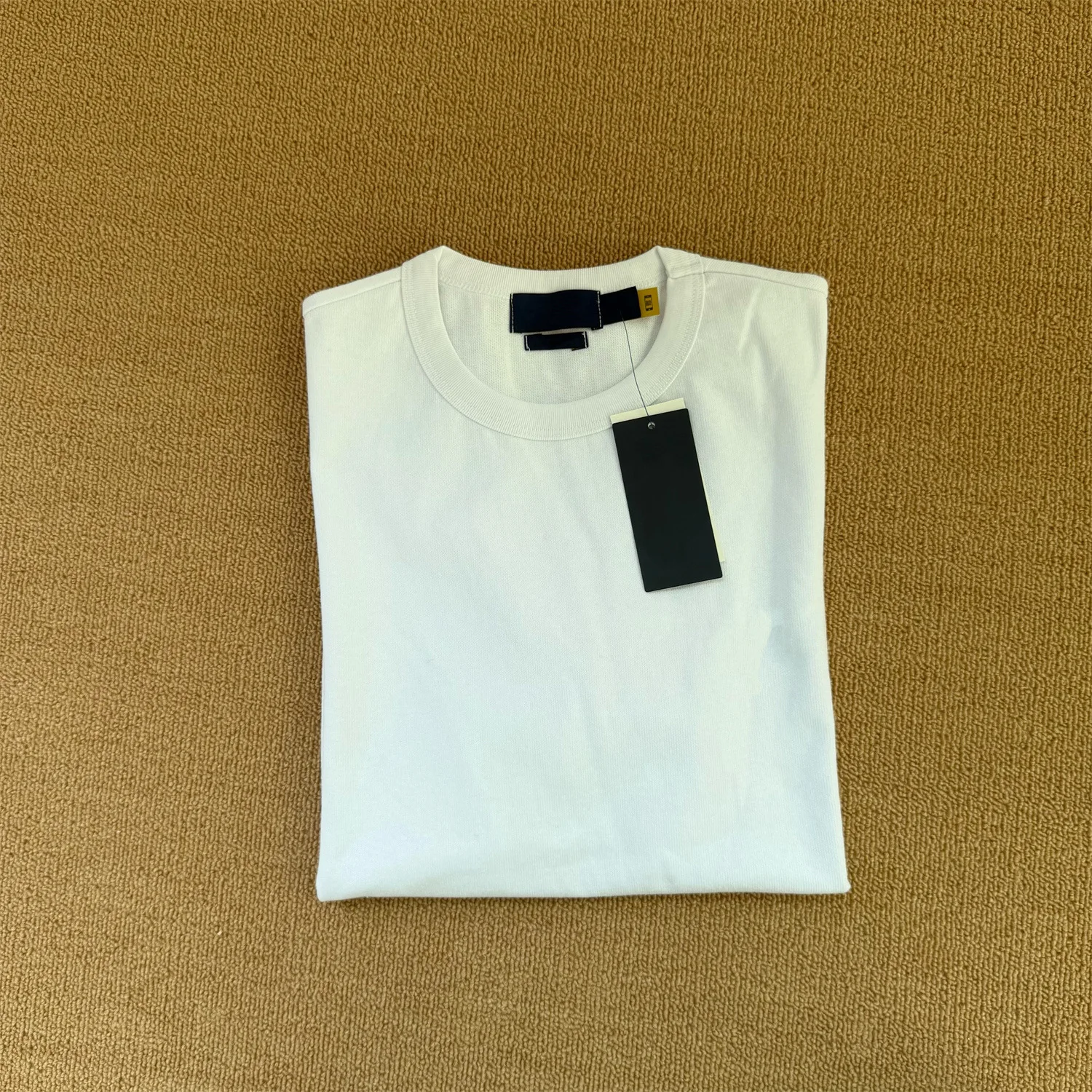 Designer di passerella Moda estiva Semplicità Casual Tessuto tinta unita T-shirt Uomo e donna Unisex Tinta unita O-Collo Manica corta Top