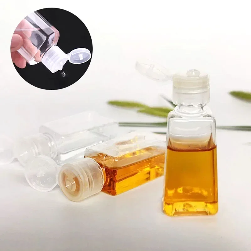 20/10Pcs 30ml Trapezoidal Empty Hand Sanitizer Holder Refillable Bottles Plastic Lotion Shampoo Bottles flacon vide plastique