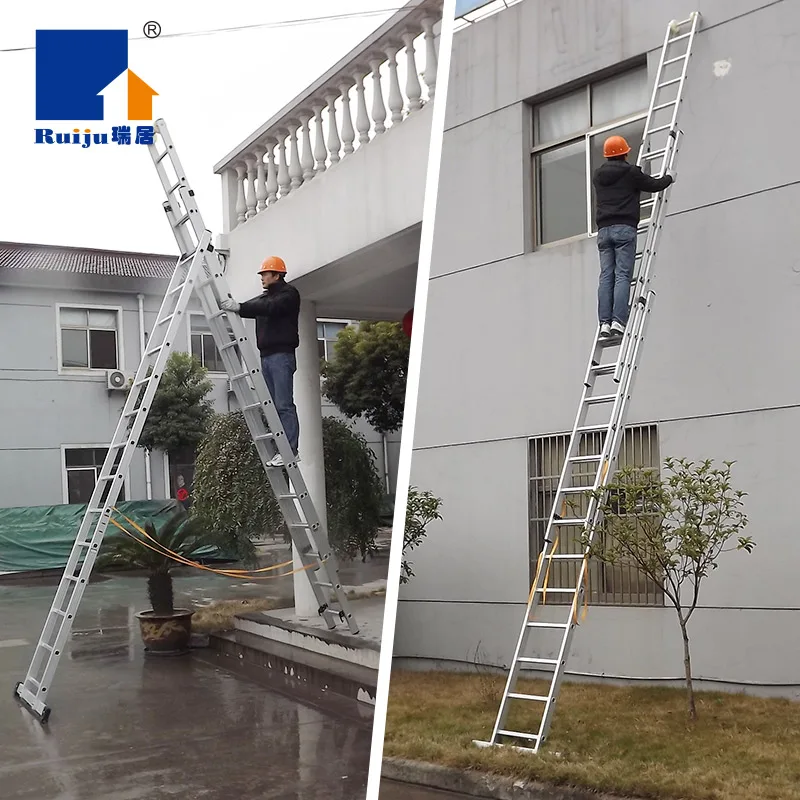 LTT telescopic herringbone ladder aluminum alloy thickened folding ladder multi-functional elevator