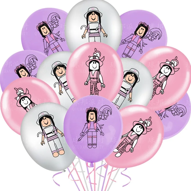 

18pcs/set Cartoon Roblox Latex Balloons 12inch Lots Package Birthday Party Kids Birthday Baby Shower Supplies Balloon Decoration