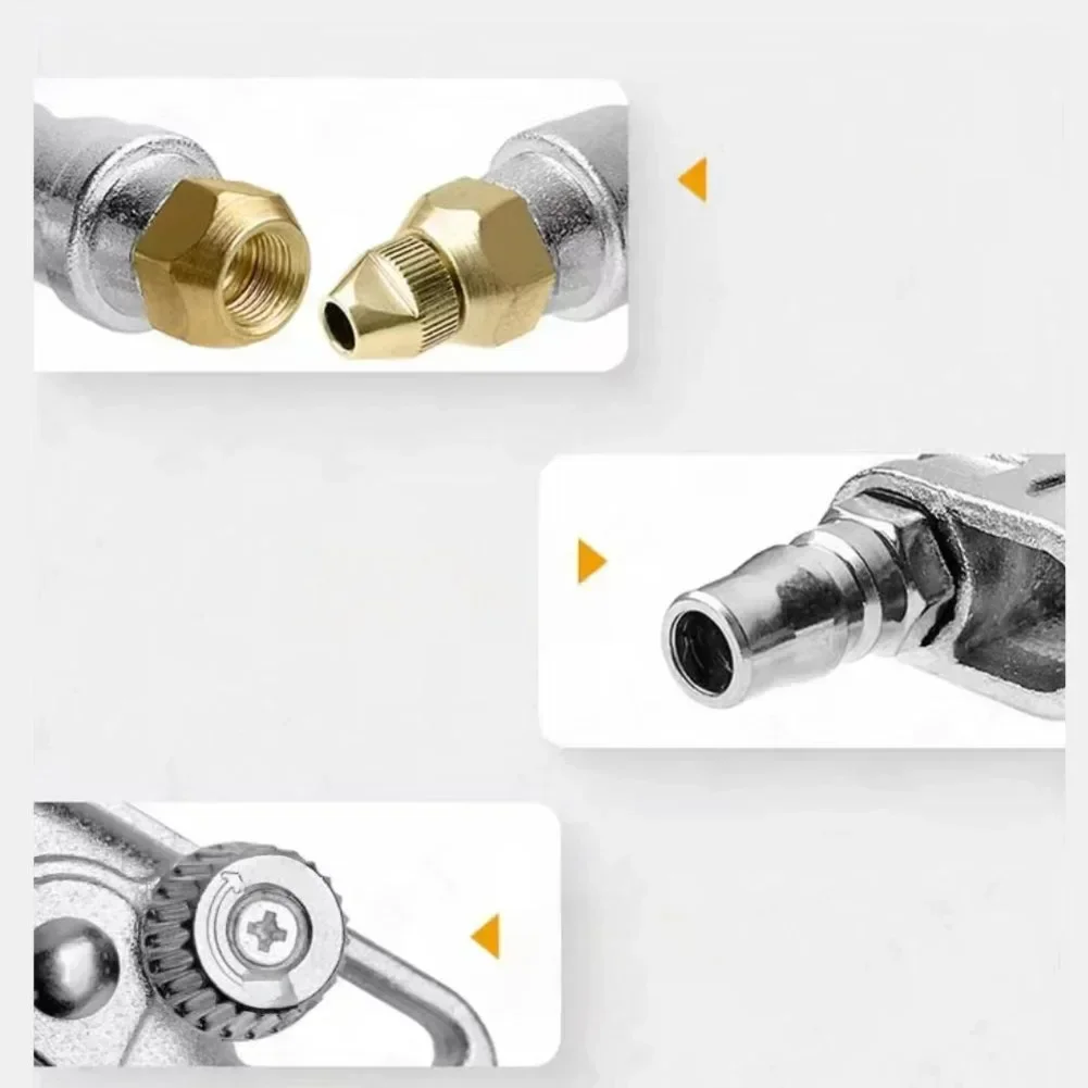 For Vehicle Chassis Pneumatic Spraying Device with Adjustable Steel Wand and Dual Connector for Efficient Car Washing
