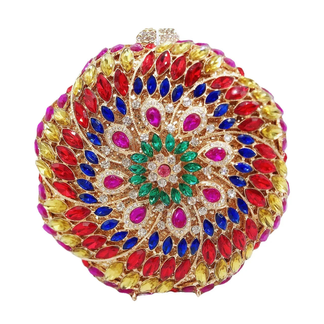 

Сумка Jewel, маленькая сумка с магнитной пряжкой, красная круглая сумка с цветком