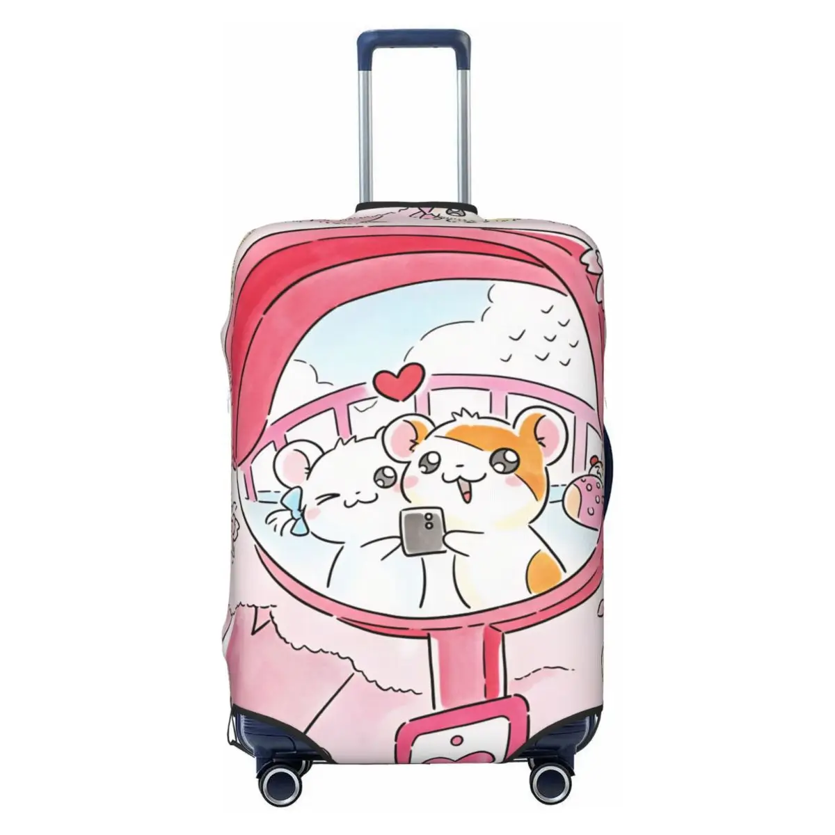 Hamutaro Suitcase Cover Flight Business Elastic Luggage Case Protection